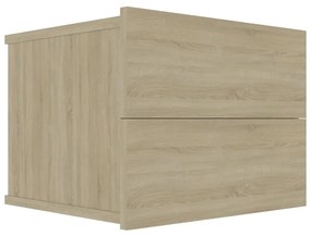 Mesas de cabeceira 2 pcs derivados madeira carvalho sonoma