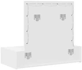 Mesa de Maquiagem Suspensa com Luzes LED - Branca