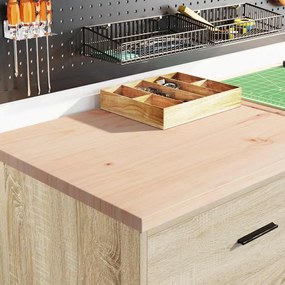 Armários de garagem 2pcs derivados de madeira carvalho sonoma