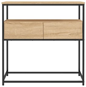 Mesa consola 75x40x75 cm derivados de madeira carvalho sonoma