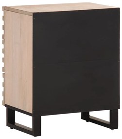 Mesa de cabeceira 50x34x62 cm madeira de mangueira maciça