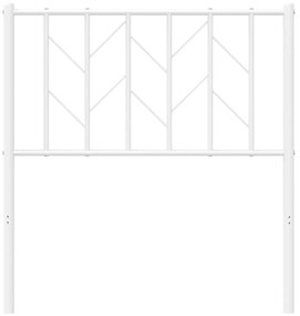 Cabeceira de cama 80 cm metal branco