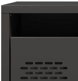 Mesa de cabeceira 35x39x43,5 cm aço preto