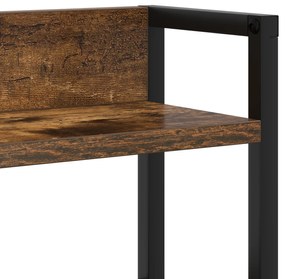 Cabeceira de armazenamento Carvalho fumê 80 cm