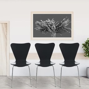 Conjunto de 4 cadeiras cozinha e jantar Calisto 45 x 85 x 49 cm Preto