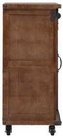 Armário de arrumação madeira de abeto 64x33,5x75 cm castanho