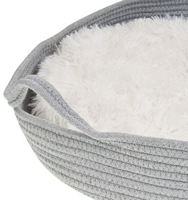 Cama para animal de estimação em algodão cinzento ø 45 cm DALAMAN Beliani