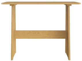 Mesa de jantar com banco REINE pinho maciço castanho mel