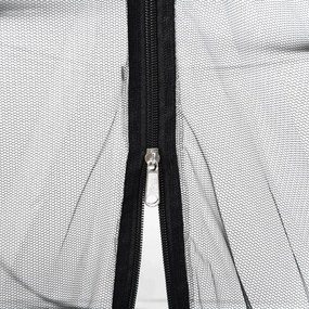 Rede mosquiteira para guarda-sol malha 220 Φ330x250 cm preto