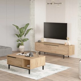Conjunto de Mobiliário de Sala ON19-S – Carvalho – 160x45x35,5 cm | Tr