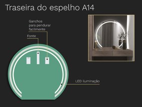Espelho atípico com iluminação A14