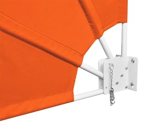 Toldo lateral dobrável para varanda 140x140 cm terracota