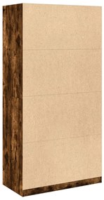 Roupeiro 100x50x200 cm derivados de madeira carvalho fumado