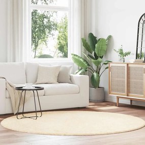 vidaXL Tapete shaggy de pelo alto NAVARRA 200x200 cm poliéster creme