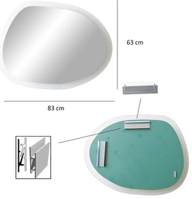 Espelho Aqua – Transparente – 83 cm x 63 cm