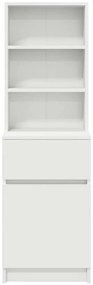 Mesa de cabeceira 39x35x125 cm derivados de madeira branco