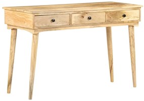 vidaXL Mesa consola 120x50x78 cm madeira de mangueira maciça
