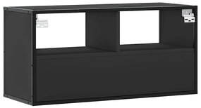 Móvel para TV 80x31x39,5 cm derivados de madeira/metal preto