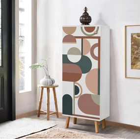 Armário de Sapatos Vegas – Branco – 50 cm x 135 cm x 38 cm