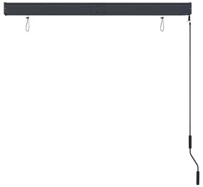 Estore de rolo para exterior 140x250 cm azul e branco