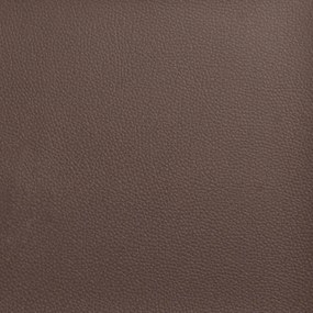 Cama com colchão 140x200 cm couro artificial castanho