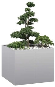 vidaXL Planter 100x100x80 cm aço galvanizado