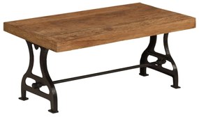 vidaXL Mesa de centro madeira recuperada maciça 100x60x40 cm