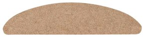 Tapetes de escada adesivos 20 pcs 56x17x3 cm bege