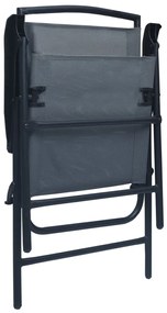 Conjunto bistrô 3 pcs aço cinzento