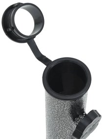 Suportes de guarda-sol c/ espigões 2 pcs 9x35cm aço galvanizado