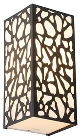 Candeeiro de parede exterior moderno preto IP44 - Nicole