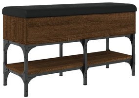 Banco sapateira 82x32x45 cm derivados madeira carvalho castanho