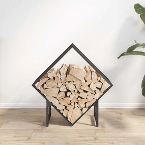Suporte para lenha 60x25x60 cm aço laminado a frio preto