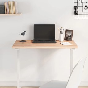 vidaXL Tampo de mesa retangular 80x40x2,5 cm madeira de faia maciça