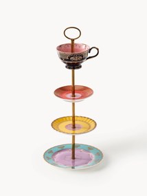 Suporte de servir com andares em porcelana artesanal Grandpa