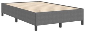 Estrutura de Cama vidaXL Cinza Claro 120x190 cm em Tecido Cotelê