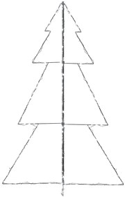 Árvore de Natal em cone 240 LEDs 118x180 cm interior e exterior