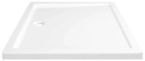 Base de chuveiro retangular 80x90 cm ABS branco