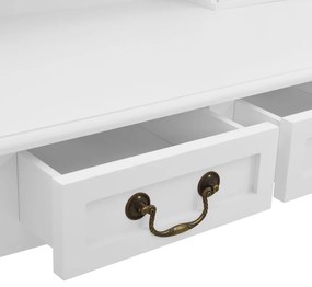 Conj. toucador com banco 80x69x141 cm madeira paulownia branco
