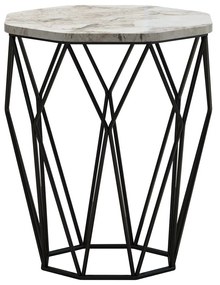 **** Mesa de Apoio Sofya – Branco/Preto – 46x57x46 cm

**