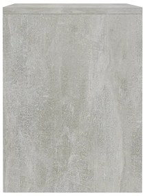 Mesa-de-cabeceira 40x30x40 cm aglomerado cinzento cimento