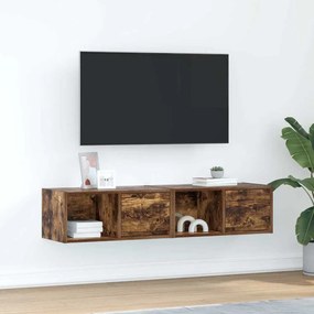 vidaXL Móveis de TV 2pcs 60x31x25,5cm deriv. madeira carvalho fumado