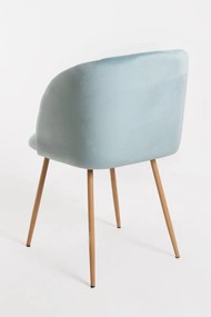 Pack 6 Cadeiras Velt Veludo - Azul claro