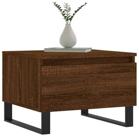Mesas centro 2 pcs 50x46x35 cm deriv. madeira carvalho castanho