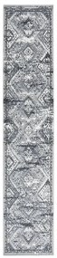 vidaXL Passadeira 80x450 cm polipropileno cinzento oriental