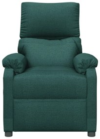 Poltrona de massagens tecido verde-escuro
