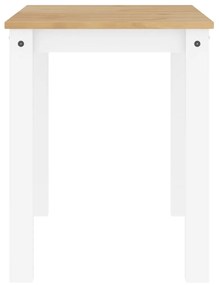 Mesa de jantar Panama 117x60x75 cm pinho maciço branco
