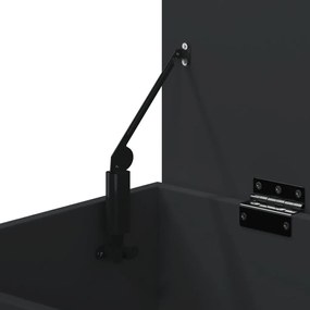 Banco sapateira 60x30x45 cm derivados de madeira preto