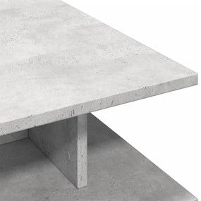 Mesa de centro 102x55x35 cm derivados de madeira cinza cimento
