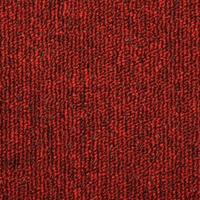 Tapete/carpete para degraus 15 pcs 65x21x4 cm vermelho